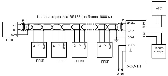 Бк 24 rs485 01 схема подключения